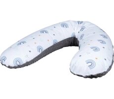 BUBABA Stillkissen Rainbow 170x35cm grau