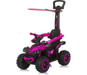 CHIPOLINO Laufrad mit Verdeck und Lenkstange ATV Pink