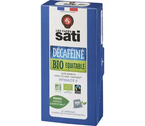 Les Cafés Sati Decaffein Bio Nespresso 10 Stück / Kapselkaffee 