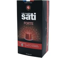 Les Cafés Sati Forte Nespresso 20 Stück / Kapselkaffee 