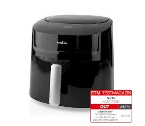 Nedis KAAF170BK schwarz / Heißluftfritteuse / 1800 W / 7,2 l / Timer: 240 min / 8 Programme