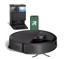 iRobot Roomba PLUS 405 Combo + AutoWash Dock schwarz / Roboterstaubsauger / WLAN / Saugen & Wischen / 5000 mAh