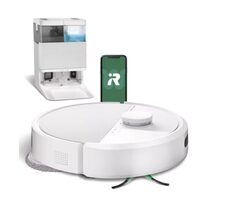 iRobot Roomba PLUS 405 Combo + AutoWash Dock weiß / Roboterstaubsauger / WLAN / Saugen & Wischen / 5000 mAh