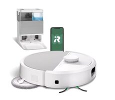 iRobot Roomba PLUS 505 Combo + AutoWash Dock weiß / Roboterstaubsauger / WLAN / Saugen & Wischen / 5000 mAh