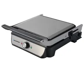 Blaupunkt GRS701 silber / Elektrogrill / 2000W / regelbare Temperatur / Grillfläche 23x34 cm / Ölablauf