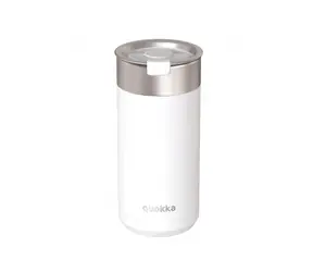 Quokka Edelstahl-Thermosbecher mit Sieb Boost White 400 ml