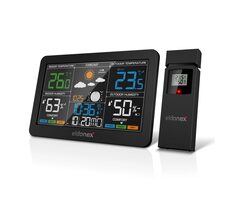 Eldonex WeatherCheck Wetterstation schwarz / Innen- und Außentemperaturmessung