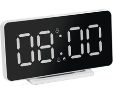 TechniSat VIOLA AC-1 weiß / Digitaler Wecker / LCD-Display / Thermometer