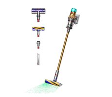 Dyson V12 Detect Slim Absolute 2023 Gold / Stabstaubsauger / Akku / 150W / 0,35L / 60 Min