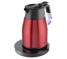 Catler KE 8120 rot / Schnellkoch-Thermokessel mit Temperaturregelung / 1800W / 1,5L