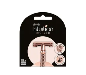 Wilkinson Intuition Double Edge Rose Blades Damen Ersatzrasierklingen 15 Stück