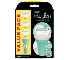 Wilkinson Intuition Naturals Sensitive Rasierer + 3 Ersatzköpfe