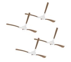 Sencor SRX 4103 Seitenbürsten für SRV 4150WH 4 Stück