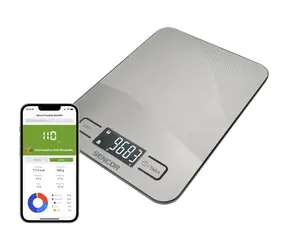 Sencor SKS 8080 grau / Intelligente Küchenwaage / max. 10 kg / Tara-Funktion / Bluetooth 