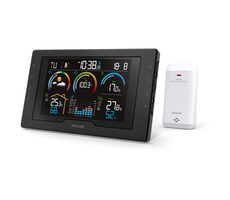 Sencor SWS 8000 schwarz / Wetterstation / LCD / Funksensor