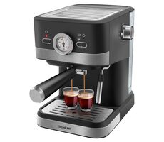 Sencor SES 1721BK schwarz / Hebelkaffeemaschine / 1050W / 20 bar / 1,5 l / Aufschäumdüse