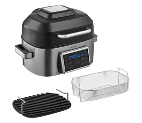Sencor SBG 8900SS silber / Multifunktions-Heißluftgrill / 1660W / 6L