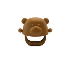 Kidnort Glitre Silikon-Beißring braun 3m+