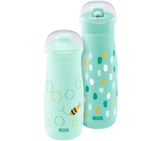 NUK Trinkflaschen-Set / 300-450 ml / ab 9 Monaten / grün