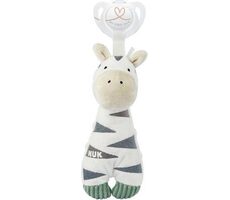 NUK Plüsch-Schnullerhalter ZEBRA / 0+