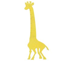 KIK Holzmessband Giraffe gelb / 125 cm