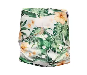 GaGa's AIO Hibiscus Stoffwindel mit Klettverschluss