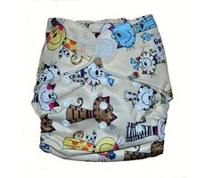 GaGa's Stoffwindel AIO Katzen mit Klettverschluss