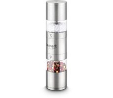 Lamart Tube Gewürzmühle 2x 40ml silber / Pfeffer.Salz / Edelstahl