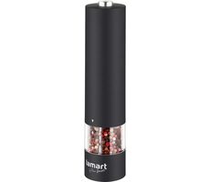 Lamart Ruber Elektrische Gewürzmühle schwarz / Salz und Pfeffer / Edelstahl