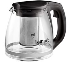 Lamart Verre Teekanne 1,1l schwarz / Glas