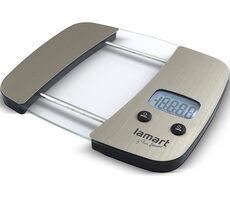 Lamart Equal Küchenwaage grau / LCD-Display / max. 5000 g / 2x AAA / Edelstahl