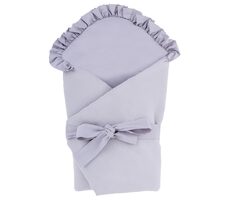 Bomimi Quick-Swapping Wrap mit Rüsche, Musselin, Grau