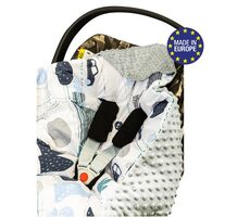 Bomimi Minky-Wickeldecke für Autositze, Blau