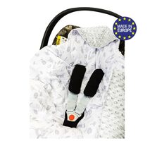 Bomimi Minky-Waldtiere-Wickeldecke für Autositz, Grau