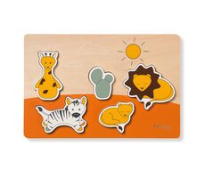 Hauck Holzpuzzle-Einlage Puzzle N Fit Safari