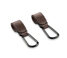 Hauck Kinderwagenhaken, 2 Stück, Braun