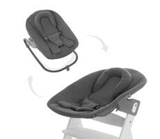 Hauck Alpha Premium Hochstuhl, Jersey Anthrazit für Alpha+ Stuhl