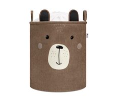 Sipo Spielzeugkorb XL mit Kordelzug, faltbar Baumwolle