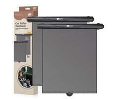 Sipo Sonnenschutzrollo, 2 Stück, schwarz