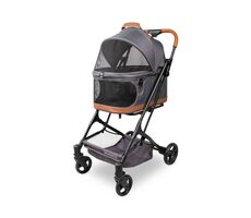 Wonderfold Pet Stroller P2 für Hunde 3in1 bis 9kg (Kinderwagen+Autositz+Kiste) Graphite