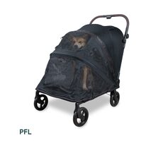 Wonderfold Pet Stroller PFL für Hunde bis 45 kg, schwarz