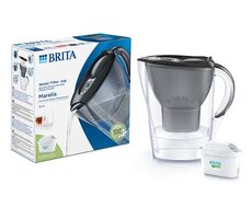 Brita Marella Filterkanne grau / 1x ALL-in-1 / 1x extra Kalkschutz / 2,4L