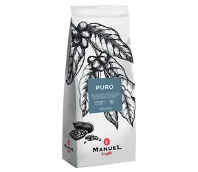 Manuel Caffé Puro Intense Black 1 kg / Gemahlener Kaffee / 20 % Arabica & 80 % Robusta