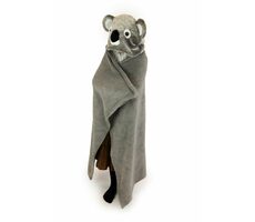 Cozy Noxxiez BL811 Koala - warme Decke mit Kapuze mit Tier- und Pfotentaschen / ab 3 Jahren