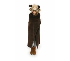Cozy Noxxiez Reindeer - warme Decke mit Kapuze mit Tier- und Pfotentaschen / ab 3 Jahren