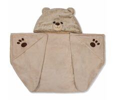 Cozy Noxxiez Bear - warme Decke mit Kapuze mit Tier- und Pfotentaschen / ab 3 Jahren