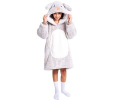 Cozy Noxxiez Rabbit - warme TV-Sweatdecke mit Kapuze / 7 - 12 Jahre