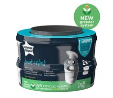 Tommee Tippee Twist & Click Ersatzkartuschen, 2 Stück