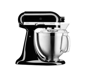 KitchenAid 5KSM185PSEOB schwarz / Artisan Küchenmaschine / 300 W / 4,8 l / 10 Geschwindigkeitsstufen