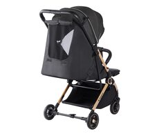 Tulano Milan 35 schwarz-gold / Faltbarer Kinderwagen / bis 4 Jahre / Tragkraft 22 kg